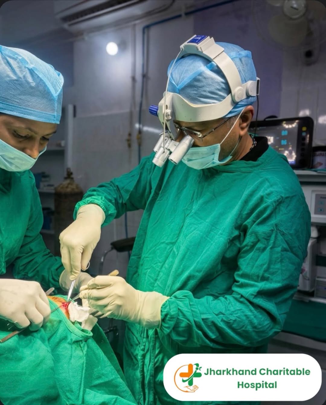 Dr. Vikrant Ranjan performing a precise surgical procedure